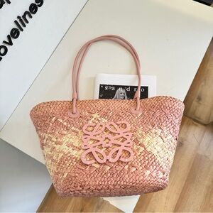 LOEWE 50x25x28cm straw bag